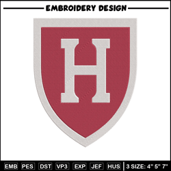 Harvard Crimson logo embroidery design, NCAA embroidery, Sport embroidery,logo sport embroidery, Embroidery design