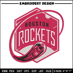 Houston Rockets logo embroidery design, NBA embroidery, Sport embroidery,Embroidery design, Logo sport embroidery