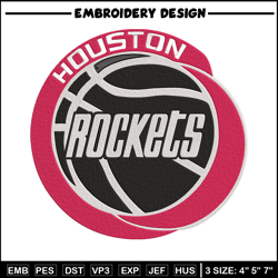 Houston Rockets logo embroidery design, NBA embroidery,Sport embroidery,Embroidery design, Logo sport embroidery