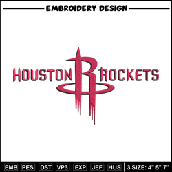 Houston Rockets logo embroidery design,NBA embroidery,Sport embroidery, Embroidery design, Logo sport embroidery.