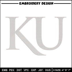 Kansas Jayhawks logo embroidery design, Sport embroidery, logo sport embroidery, Embroidery design, NCAA embroidery