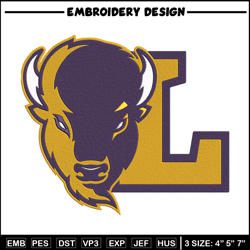Lipscomb Bisons logo embroidery design,NCAA embroidery,Embroidery design, Logo sport embroidery, Sport embroidery