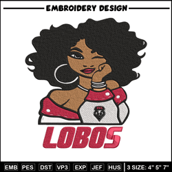 New Mexico Lobos Girl embroidery design, NCAA embroidery, Embroidery design, Logo sport embroidery, Sport embroidery