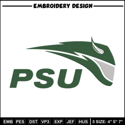 Portland State logo embroidery design, NCAA embroidery,Sport embroidery, Logo sport embroidery, Embroidery design.