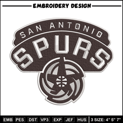 San Antonio Spurs logo embroidery design, NBA embroidery, Embroidery design, Logo sport embroidery, Sport embroidery