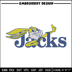 South Dakota State logo embroidery design, NCAA embroidery,Sport embroidery, Embroidery design,Logo sport embroidery