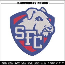 St. Francis College logo embroidery design, NCAA embroidery, Sport embroidery, logo sport embroidery, Embroidery design