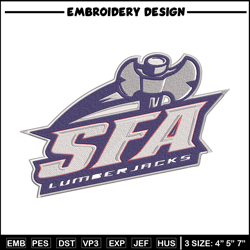 Stephen F. Austin logo embroidery design,NCAA embroidery,Sport embroidery, logo sport embroidery,Embroidery design