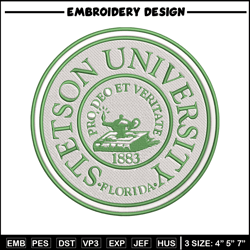 Stetson University logo embroidery design, NCAA embroidery, Sport embroidery,Logo sport embroidery,Embroidery design