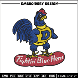 University Delaware mascot embroidery design,NCAA embroidery,Embroidery design,Logo sport embroidery, Sport embroidery.