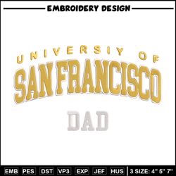 USF Dons logo embroidery design, NCAA embroidery, Sport embroidery,Logo sport embroidery, Embroidery design