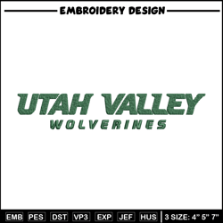 Utah Valley University embroidery design, NCAA embroidery, Sport embroidery, logo sport embroidery, Embroidery design
