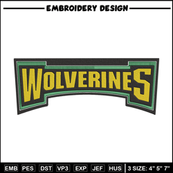 Utah Valley Wolverines logo embroidery design, NCAA embroidery, Embroidery design,Logo sport embroidery,Sport embroidery