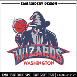Washington Wizards logo embroidery design, NBA embroidery, Sport embroidery,Embroidery design , Logo sport embroidery.