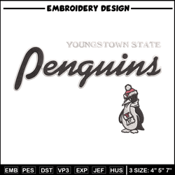 Youngstown State Logo embroidery design, NCAA embroidery, Sport embroidery, Embroidery design ,Logo sport embroidery.