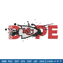 Dope Kansas City Chiefs embroidery design, Kansas City Chiefs embroidery, NFL embroidery, logo sport embroidery.