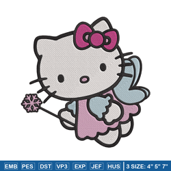 Hello kitty fairy Embroidery Design, Hello kitty Embroidery, Embroidery File, Anime Embroidery, Digital download