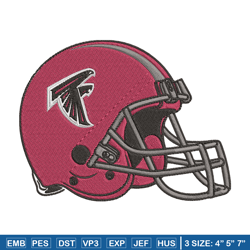 Helmet Atlanta Falcons embroidery design, Falcons embroidery, NFL embroidery, sport embroidery, embroidery design