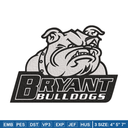 Bryant Bulldogs logo embroidery design, NCAA embroidery, Sport embroidery, logo sport embroidery,Embroidery design