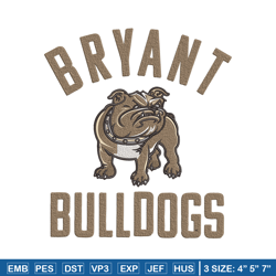 Bryant Bulldogs logo embroidery design,NCAA embroidery, Sport embroidery,logo sport embroidery,Embroidery design