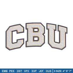 California Baptist logo embroidery design, NCAA embroidery, Sport embroidery, logo sport embroidery, Embroidery design