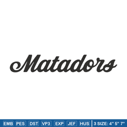 CSUN Matadors logo embroidery design, NCAA embroidery, Sport embroidery,Logo sport embroidery,Embroidery design