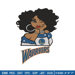 Golden State Warriors girl embroidery design, NBA embroidery,Sport embroidery, Embroidery design,Logo sport embroidery