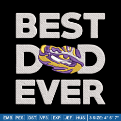 Louisiana State poster embroidery design, NCAA embroidery, Sport embroidery, Embroidery design,Logo sport embroidery