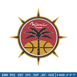 Miami Heat logo embroidery design,NBA embroidery, Sport embroidery, Embroidery design, Logo sport embroidery