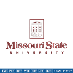 Missouri State University embroidery design,NCAA embroidery,Sport embroidery,logo sport embroidery,Embroidery design