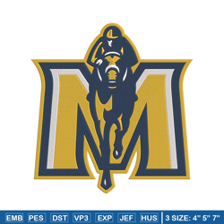 Murray State Racers logo embroidery design, NCAA embroidery, Sport embroidery,Logo sport embroidery,Embroidery design