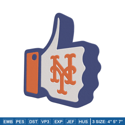 New York Mets Hand embroidery design, MLB embroidery, Sport embroidery, Embroidery design,Logo sport embroidery