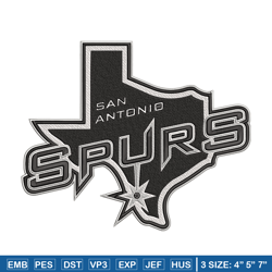 San Antonio Spurs logo embroidery design, NBA embroidery, Embroidery design, Logo sport embroidery, Sport embroidery.