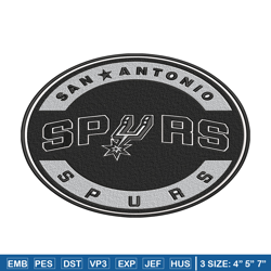 San Antonio Spurs logo embroidery design, NBA embroidery, Embroidery design,Logo sport embroidery, Sport embroidery.