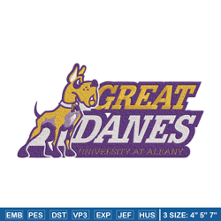 University at Albany Logo embroidery design, NCAA embroidery, Sport embroidery, logo sport embroidery,Embroidery design