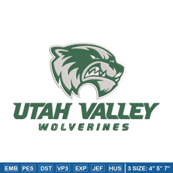 Utah Valley University embroidery design, NCAA embroidery, Sport embroidery, Embroidery design, Logo sport embroidery