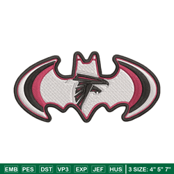 Batman Symbol Atlanta Falcons embroidery design, Falcons embroidery, NFL embroidery, sport embroidery, embroidery design