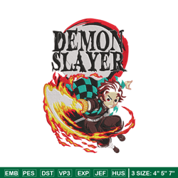Demon slayer poster Embroidery Design, Demon slayer Embroidery, Embroidery File, Anime Embroidery, Digital download