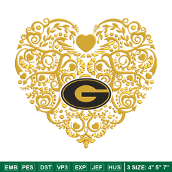 Grambling State heart embroidery design, Sport embroidery, logo sport embroidery, Embroidery design,NCAA embroidery