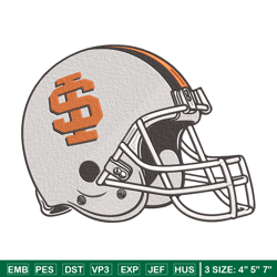 Idaho State Bengals Helmet embroidery design, Sport embroidery, logo sport embroidery, Embroidery design,NCAA embroidery