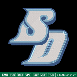San Diego Toreros logo embroidery design, NCAA embroidery, Sport embroidery, logo sport embroidery, Embroidery design.