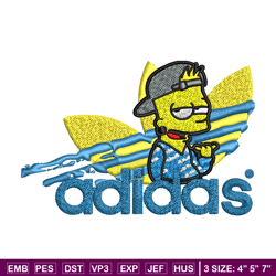 Bart bad boy adidas Embroidery Design,Adidas Embroidery, Brand Embroidery, Embroidery File, Logo shirt, Digital download