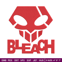 Bleach logo Embroidery Design, Bleach Embroidery, Embroidery File, Anime Embroidery, Anime shirt, Digital download