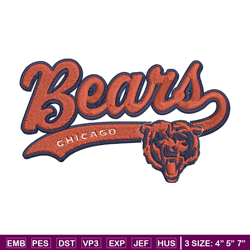 Chicago Bears embroidery design, Chicago Bears embroidery, NFL embroidery, logo sport embroidery, embroidery design