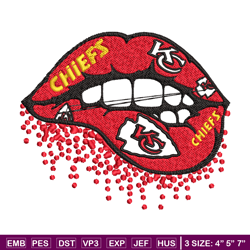 Kansas City Chiefs Embroidery design, Super Bowl lip Embroidery, logo design, Embroidery File, Instant download.