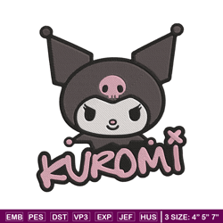 Kuromi logo Embroidery Design, Hello kitty Embroidery, Embroidery File, Anime Embroidery, Anime shirt, Digital download.