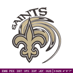 New Orleans Saints embroidery design, Saints embroidery, NFL embroidery, logo sport embroidery, embroidery design.