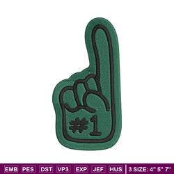 New York Jets Foam Finger embroidery design, Jets embroidery, NFL embroidery, logo sport embroidery, embroidery design.