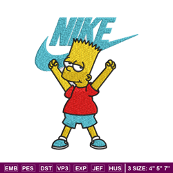 Simpson Nike Embroidery design, Simpson cartoon Embroidery, Nike design, Embroidery file, cartoon logo. Instant download