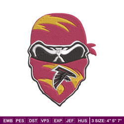 Skull Atlanta Falcons embroidery design, Falcons embroidery, NFL embroidery, logo sport embroidery, embroidery design.